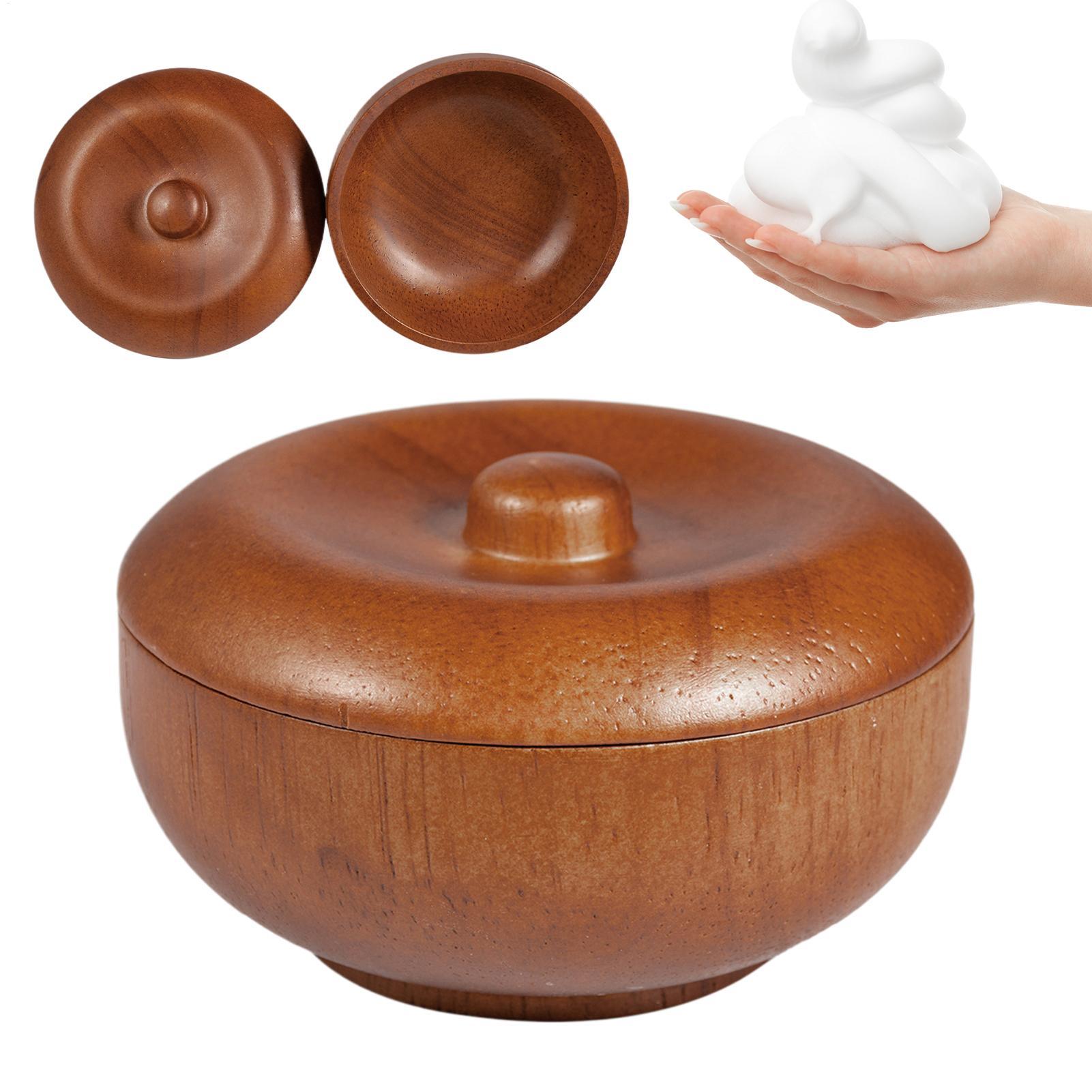 Men'S Grooming Accessories Kit - Ciotola in Legno per Rasatura con