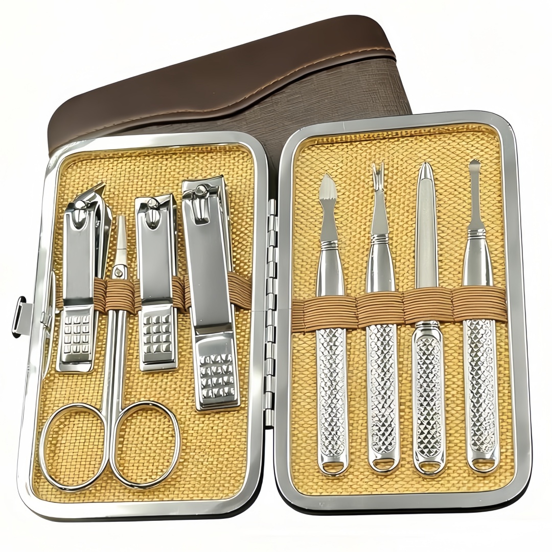 Men'S Grooming Accessories Kit - Set Manicure per Uomo e Donna,