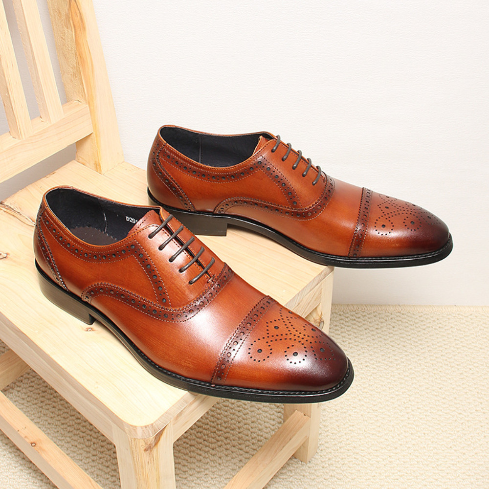Men'S Grooming Oxford - Scarpe Formali Brogue in Pelle a