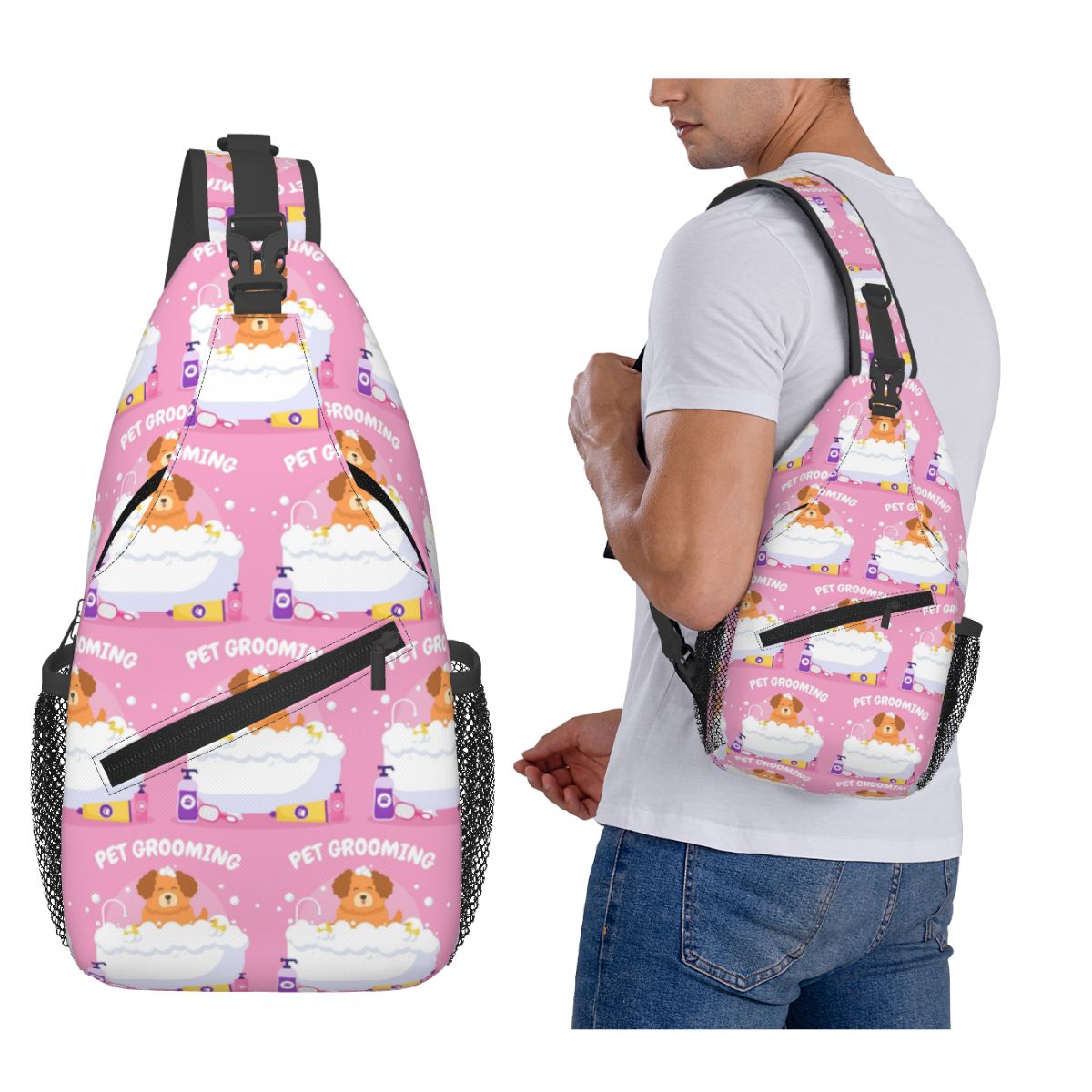 Men'S Grooming Bag - Borsa a tracolla da uomo per