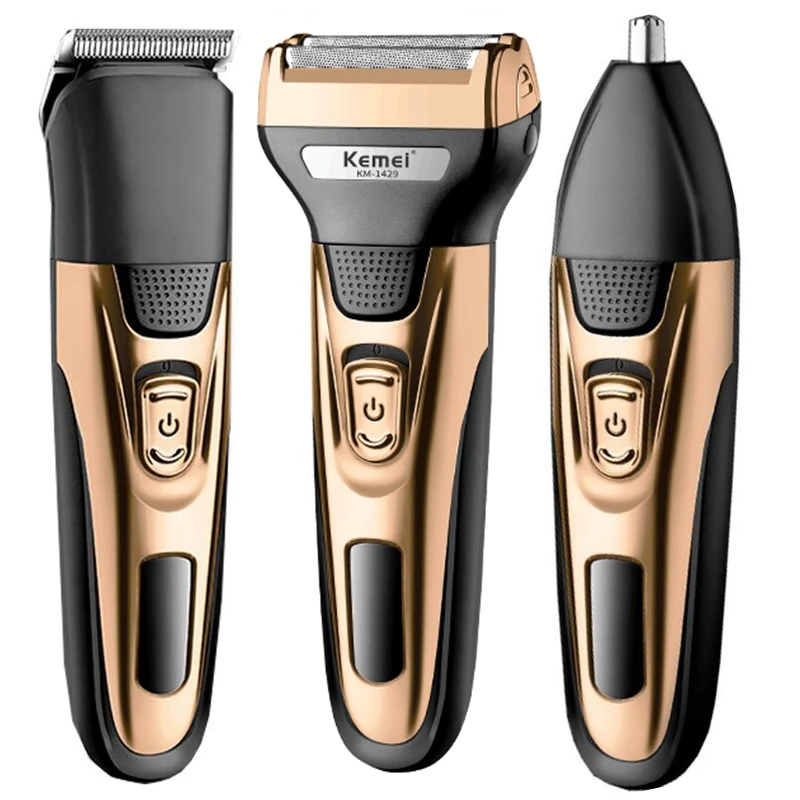 Men'S Grooming Hair And Body Wash - Kit di toelettatura KEMEI 3 in