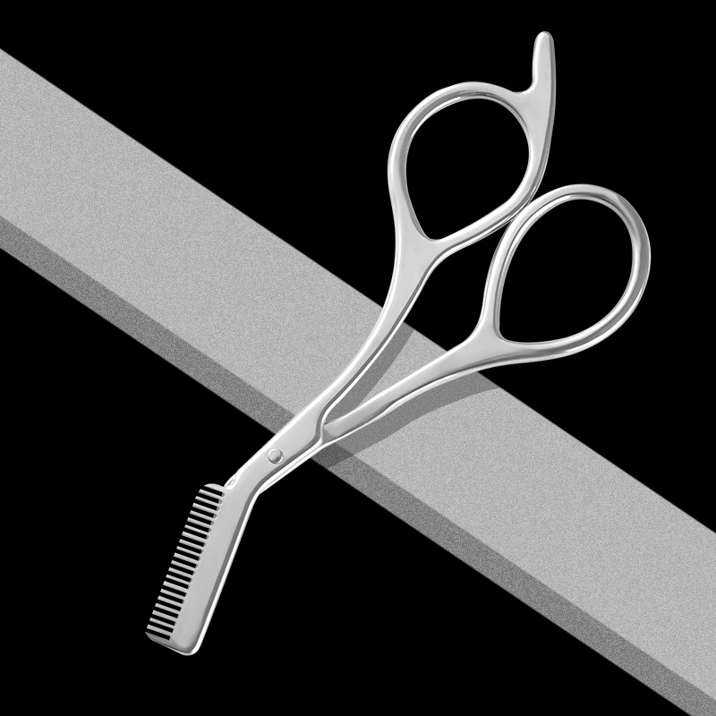 Men'S Grooming Eyebrow Trimming - Forbici per Sopracciglia in Acciaio Inossidabile