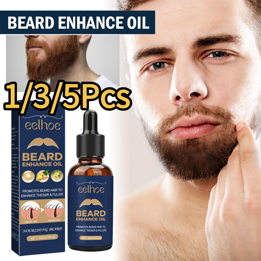 Beard Oil Growth - Naturale 1/3/5 Pz Olio Per La