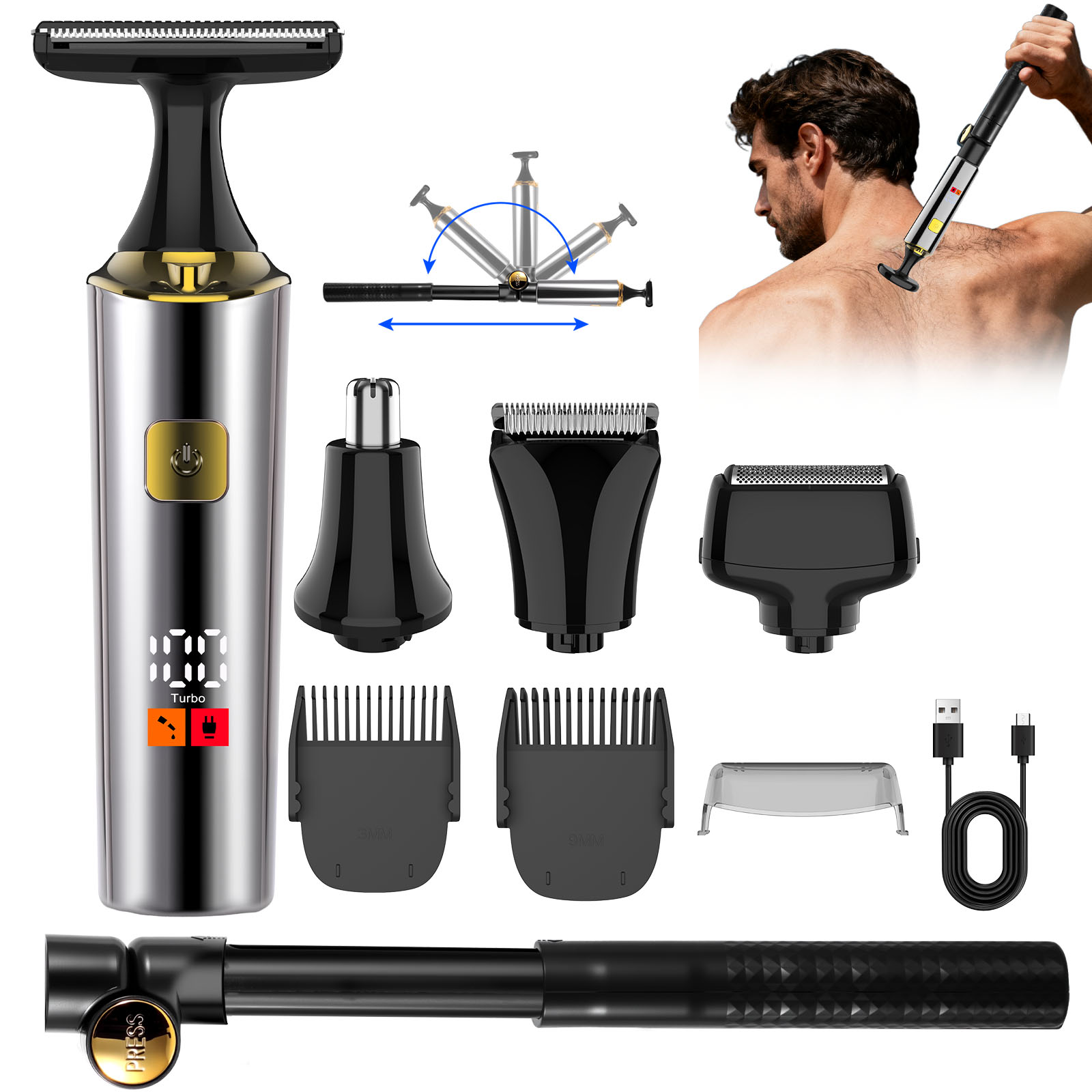 Tagliacapelli Elettrico Ricari - Men'S Grooming Hair And Body Wash recensione e prezzo