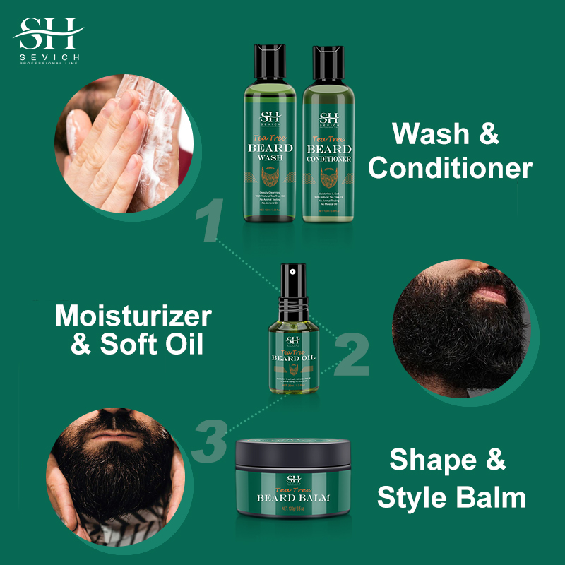 Sevich Tea Tree Barba Care Ser - Beard Oil Growth recensione e prezzo