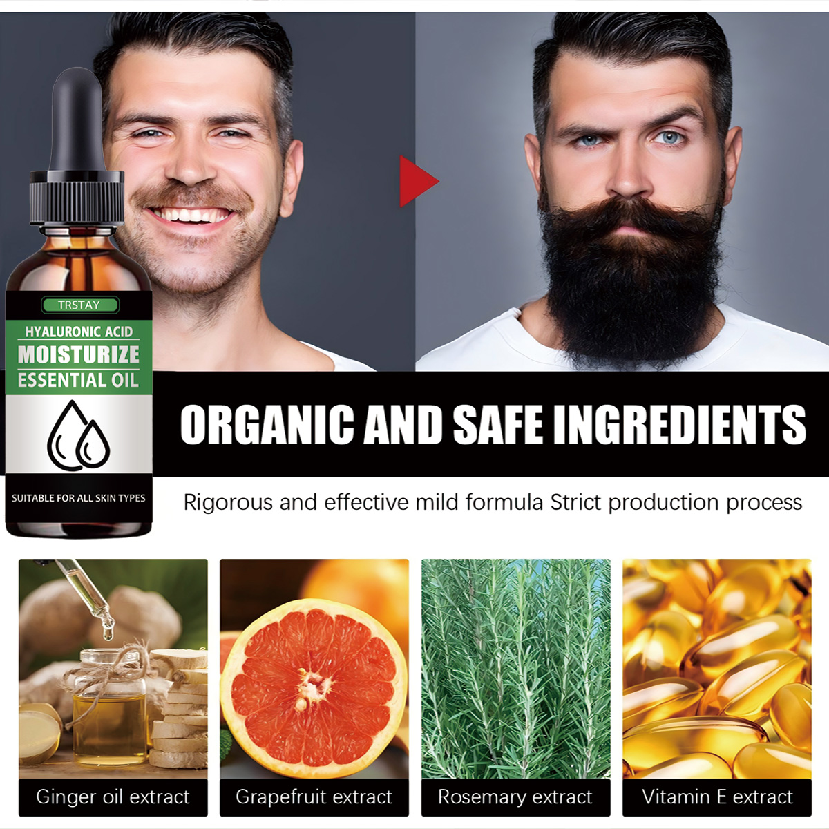 100% naturale accelera i peli  - Beard Oil Growth recensione e prezzo