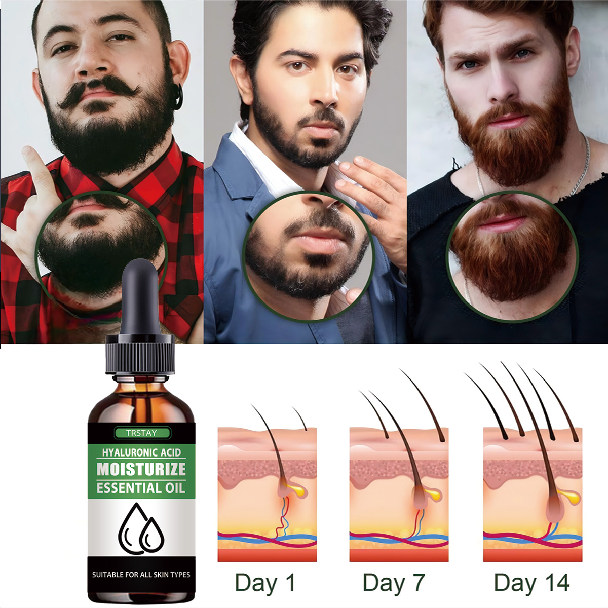 100% naturale accelera i peli  - Beard Oil Growth recensione e prezzo
