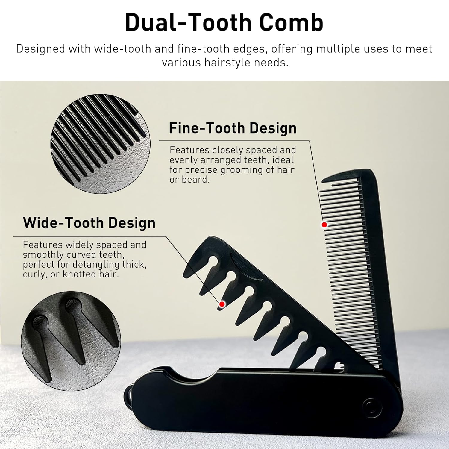 Pettine Tascabile Pieghevole d - Men'S Grooming Accessories Kit recensione e prezzo