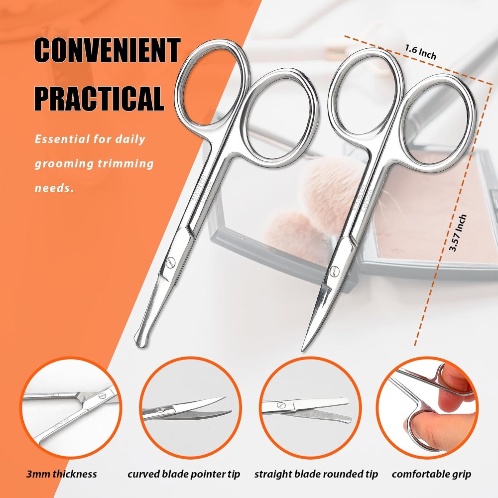 Set di Forbici per la Cura dei - Men'S Grooming Eyebrow Trimming recensione e prezzo