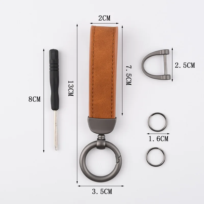 1 pz portachiavi in pelle nabu - Men'S Grooming Company recensione e prezzo